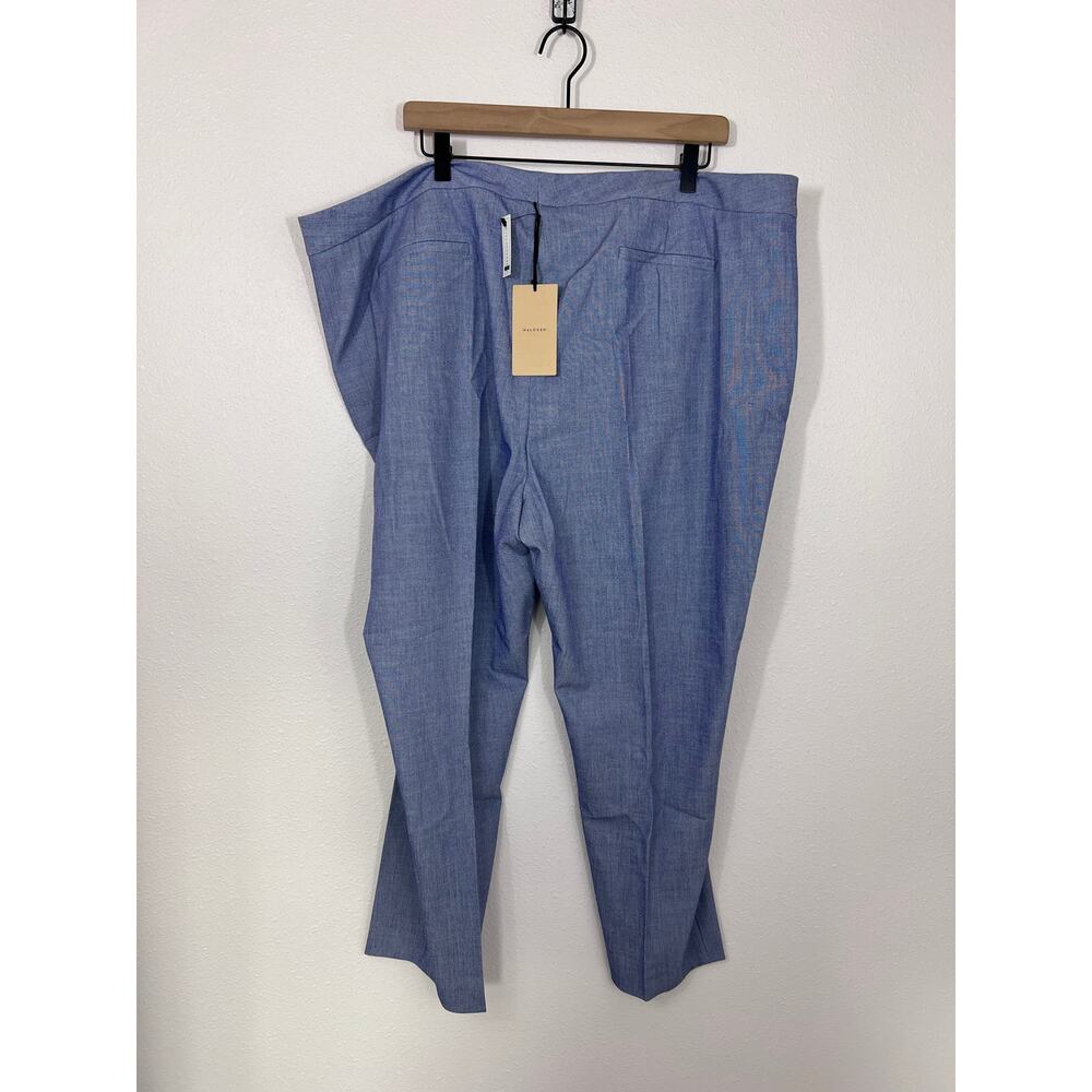 Halogen Chambray Tailored Pants Blue Size 22 NWT